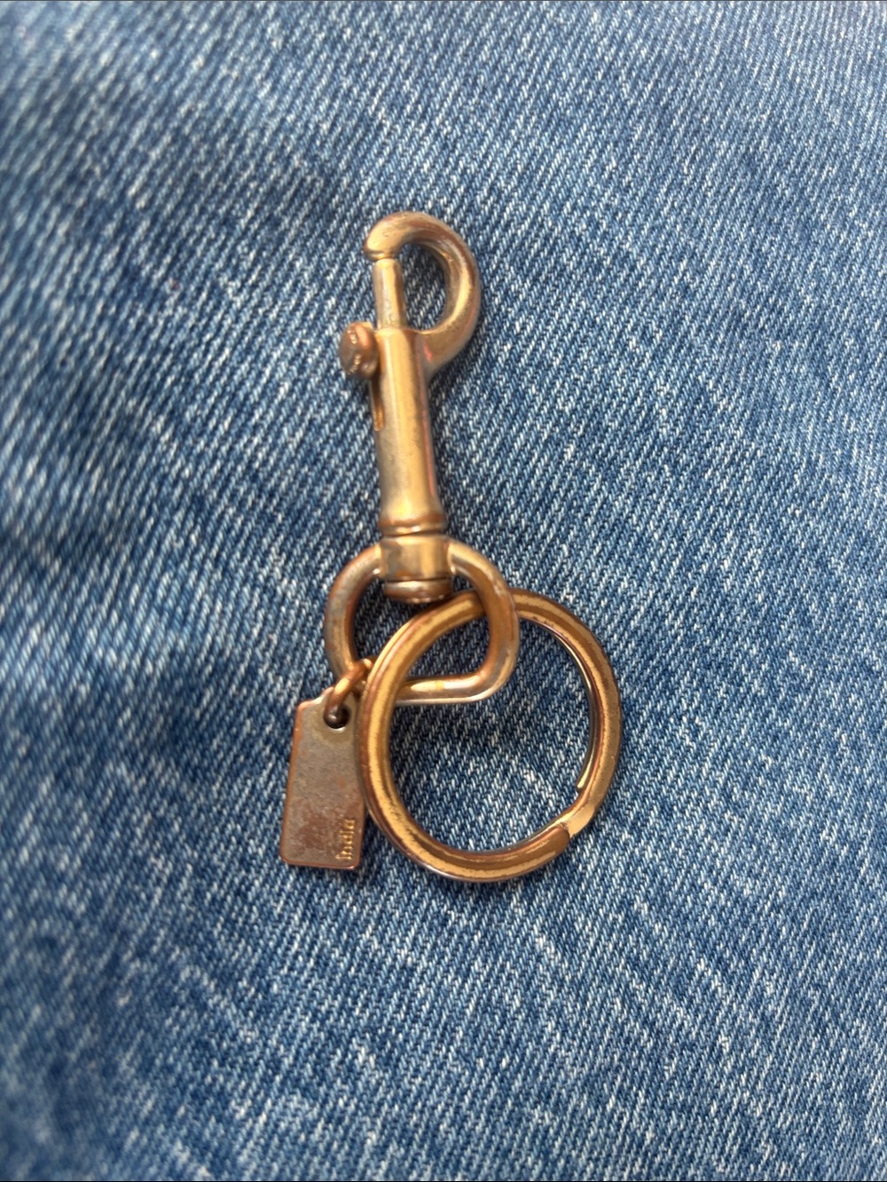 Coach Gold-Tone Keyring - Picture 3 of 5